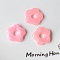 Acrylic Beads, DIY Accessories for Children, Flower, Pink, 25x27x5mm