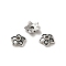 Tibetan Style Alloy Bead Caps, Cadmium Free & Lead Free, Flower, Antique Silver, 8x2mm, Hole: 1.5mm, about 6250pcs/1000g