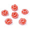 Plastic Beads, Flower, Salmon, 24x23x14mm, Hole: 1.4mm