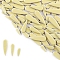 3 Styles Teardrop Shape Porcelain Mosaic Tiles, for DIY Mosaic Art Crafts, Picture Frames and More, Beige, 21~40x8~12x4mm, about 100g/set