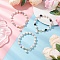 3Pcs 3 Styles Shell Pearl & Natural & Synthetic Mixed Gemstone Round Beadeded Bracelets for Women, 8-1/4 inch(21cm), 1pc/style