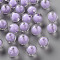 Transparent Acrylic Beads, Bead in Bead, Round, Lilac, 11.5x11mm, Hole: 2mm, about 520pcs/500g