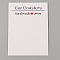 Rectangle Paper Sublimation Car Coaster Display Cards, White, 10x7.3x0.05cm