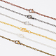 Pandahall collier chaînes 6 collier de chaîne de câble de couleur avec 120 fermoirs mousquetons DIY-PH0027-48-3