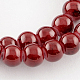 Spray Painted Glass Beads Strands X-GLAD-S075-6mm-73-1