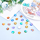 Glass Cabochons GLAA-WH0025-24-3