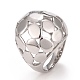 304 Stainless Steel Hollow Chunky Ring for Men Women RJEW-B040-18P-1
