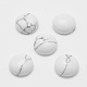 Cabochons howlite synthétiques G-G759-W01-1