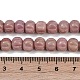 Природные родонит бисер нитей G-Z080-B19-8x6mm-5