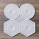 Moules en silicone pour pendentifs hexagonaux/ronds/anneaux SIMO-R002-04-2