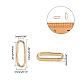 UNICRAFTALE 60pcs 2 Colors Oval Linking Rings 304 Stainless Steel Link Connectors Golden & Rose Gold Oval Connectors Metal ewelry Links for Women Jewelry Making 10x3.5x2mm STAS-UN0006-82-2