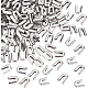Benecreat 120 個 304 ステンレス鋼スパイラル ボーン チップ  チェーンエンドキャップのパーツ  ステンレス鋼色  9x7x3mm  穴：6mm FIND-BC0003-17-1