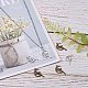 Pandahall Elite 120 Stück 2 Farben Mond im tibetischen Stil mit Feenform Legierung Anhänger Charms Halskette Armband Schmuck DIY Handwerk Herstellung antiker Bronze antikes Silber TIBEP-PH0004-63-5