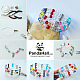 Brins de perles de verre craquelé Pandahall Elite CCG-PH0001-01M-5