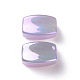 Luminous UV Plating Rainbow Iridescent Acrylic Beads OACR-P016-05-3