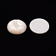Natural White Shell Cabochons SSHEL-T014-34-3