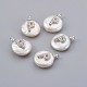 Natural Cultured Freshwater Pearl Pendants PEAR-F008-30P-P-1
