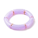 Acrylic Tube Beaded Stretch Bracelets BJEW-JB07774-03-1