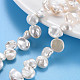 Chapelets de perles en Keshi naturel PEAR-S020-R03-1