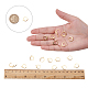 UNICRAFTALE 50pcs Lever Back Earrings Stainless Steel Leverback Earring Hoop Earring with loop Golden Leverback Earwire Findings for DIY Jewelry Making 14.5mm Long STAS-UN0003-35G-10