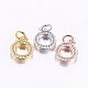Long-Lasting Plated Brass Micro Pave Cubic Zirconia Charms ZIRC-F069-35-1
