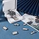 8 комплект из 4 застежек для часов из нержавеющей стали 304 STAS-UN0031-24-3