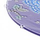 Bricolage peinture au diamant suspendu filet tissé / toile avec des kits de pendentif en plumes DIY-I084-07-4