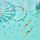 Dicosmétique 2000 pièces 4 couleurs petites perles de tube 5-6mm perles d'espacement ccb or rose/platine/gunmetal/perles de clairon doré perles de colonne pour bricolage bracelet collier fabrication de bijoux KY-DC0001-07-5