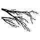 Superdant Wandaufkleber mit verwelkten Zweigen DIY-WH0228-926-4