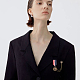 Супернаходки 2 стиль republique francaise орел висячие подвески булавки на лацкане медали военного героя ретро щит геометрическая медаль из сплава брошь булавки с защитными цепочками для женщин мужчин пальто куртка костюм JEWB-FH0001-18-5