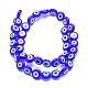 Chapelets de perles rondes de chalumeau manuelles de mauvais œil LAMP-L058-12mm-M-3