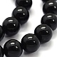 Chapelets de perles en tourmaline noire naturelle G-G763-01-6mm-AB-3