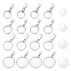 ARRICRAFT 40Pcs 4 Styles 304 Stainless Steel Pendant Cabochon Settings FIND-AR0004-27-1
