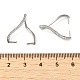 925 micro pavé in argento sterling placcato in rodio con zirconi trasparenti per rompighiaccio STER-NH0001-52P-3