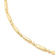 Rack Plating Brass Column Ball Chain Necklace for Women NJEW-F311-09G-2