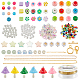 PandaHall Elite DIY Candy Color Bracelet Necklace Making Kit DIY-PH0009-40-1