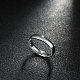 Moda 316l acero titanio anillos de dedo para las mujeres RJEW-BB07173-9-3