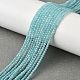 Природных амазонит бисер нитей G-V001-A01-2mm-1