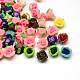 Handmade Polymer Clay Flower Beads CLAY-Q221-05-1