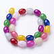 Glass Beads Strands GLAA-D086-12x16mm-2