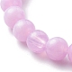 Round Imitation Gemstone & Plating Beads Stretch Bracelet Sets BJEW-JB06409-03-5