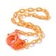 Personalized ABS Plastic Cable Chain Necklaces NJEW-JN03220-3
