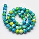 Synthetic Fossil Beads Strands G-L028-8mm-12-3