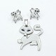 304 Stainless Steel Kitten Jewelry Sets STAS-A027-01P-1