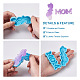 Boutigem 6 pièces 6 style fête des mères thème bricolage pendentifs moules en silicone DIY-BG0001-37-4