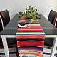 Regenbogen-Tischläufer aus Baumwolle GUQI-PW0001-212C-01-1