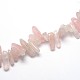 Chapelets de perles en quartz rose naturel G-O051-01-3