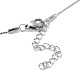 304 colliers pendentif boule ronde en acier inoxydable pour femme NJEW-D056-01A-01P-3