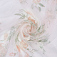 メッシュ刺繍レース生地  縫製のための縫製  服飾材料  花柄  ピンク  63インチ（1600mm） OCOR-WH0082-22-1