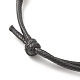Регулируемый браслет из шнура с сердечками для женщин BJEW-JB07192-5